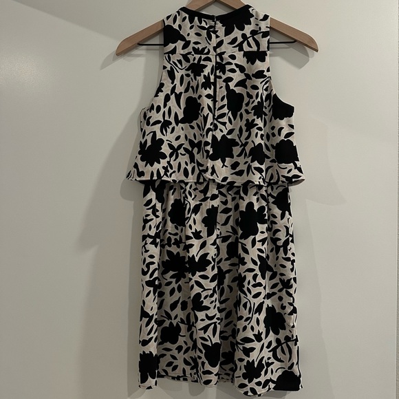 LOFT High Neck Floral/Leaves Dress - Picture 3 of 5